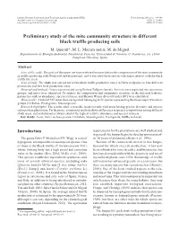 Preliminary Study of the Mite Community Structure in Different Black Truffle Producing Soils M