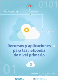 Recursos Y Aplicaciones Para Las Netbooks De Nivel Primario Aprender Conectados