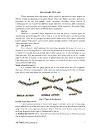 Secondary Tillage Implements
