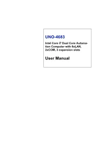 UNO-4683 User Manual