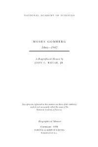 Moses Gomberg