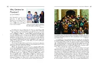 Why Centers for Pluralism? 63 Why Centers for Pluralism? by Julia Kharashvili