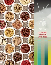 ACADEMIC CATALOG 2019-2020 Table of Contents