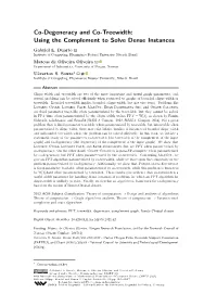 Co-Degeneracy and Co-Treewidth: Using the Complement to Solve Dense Instances