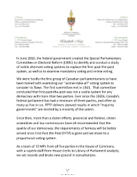In June 2016, the Federal Government Created the Special Parliamentary