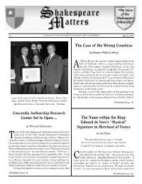 The Case of the Wrong Countess