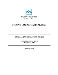 2019 Annual Information Form