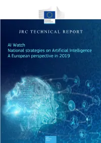 AI Watch National Strategies on Artificial Intelligence a European Perspective in 2019