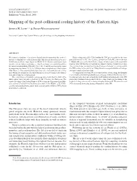Mapping of the Post-Collisional Cooling History of the Eastern Alps