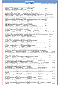 TEST of the DAY :Dt .01.08.2019