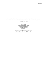Abrams 1 for the People?: the Role of Prosecutorial Misconduct in The