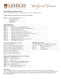 BA in Behavioral Neuroscience the B.A