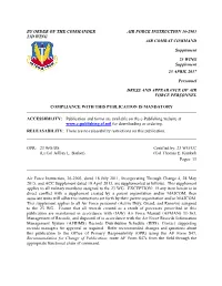 By Order of the Commander 23D Wing Air Force