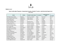 Exhibit 3.4.B.3 Initial Certification Programs: Cooperating Teachers