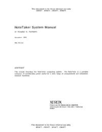 Notetaker System Manual