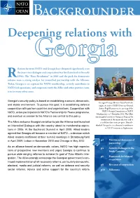Relations Between NATO and Georgia Have Deepened Significantly Over