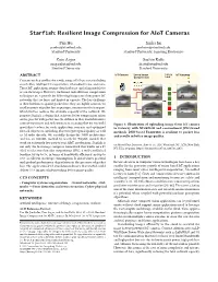 Starfish: Resilient Image Compression for Aiot Cameras