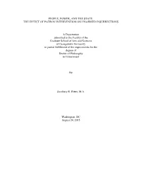 The Effect of Patron Intervention on Unarmed Insurrections