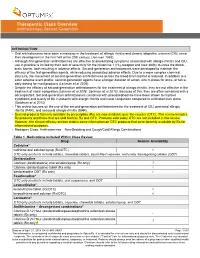 Therapeutic Class Overview Antihistamines, Second Generation