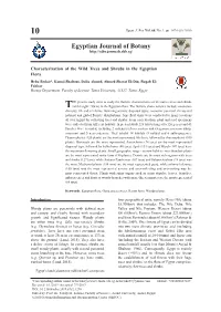 Characterization of the Wild Trees and Shrubs in the Egyptian Flora