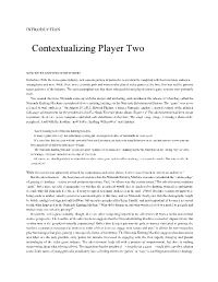 Contextualizing Player Two