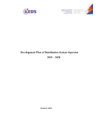 Development Plan of Distribution System Operator 2019 – 2028