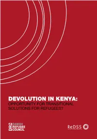 Devolution in Kenya