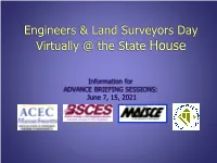 Engineers & Land Surveyors Day Virtually @ the State House