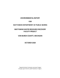 Environmental Report for Mattawan Department of Public Works