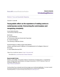 Young Adults Reflect on the Experience of Reading Comics in Contemporary Society: Overcoming the Commonplace and Recognizing Complexity