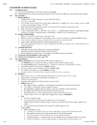 CHAPTER 10 MOLLUSCS 10.1 a Significant Space A