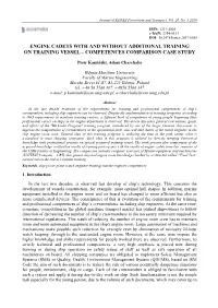 Engine Cadets with and Without Additional Training on Training Vessel – Competences Comparison Case Study