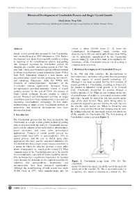 Historical Development of Czochralski Process and Single Crystal Growth