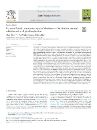 Permian–Triassic Non-Marine Algae of Gondwana—Distributions
