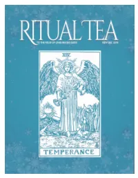 Ritual Tea All Images and Articles Are the Property of Tarot-N- Tea Unless Indicated