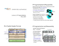 07-Fragmentation+Ipv6+NAT Posted.Pptx