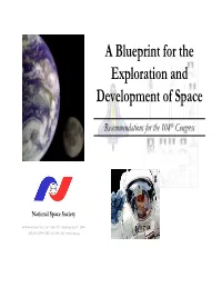 A Blueprint for the Exploration and Development of Space