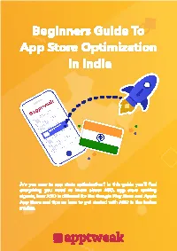 Beginners Guide to App Store Optimization in India