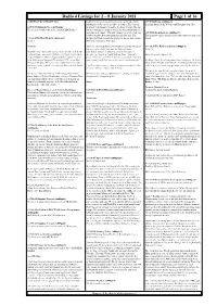 Radio 4 Listings for 2 – 8 January 2021 Page 1 of 16