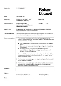 Report to Executive