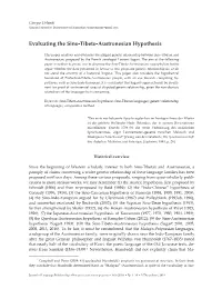 Evaluating the Sino-Tibeto-Austronesian Hypothesis
