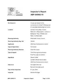 Inspector's Report ABP-305992-19