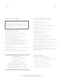 With a Bang Classics with a Twist Texan Tapas Breakfast