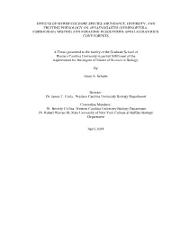 Effects of Myrmecochore Species Abundance