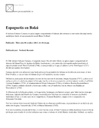 Espaguetis En Bakú