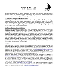NEWSLETTER No 17 – Summer 2008