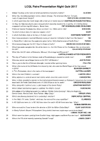 Pairs Quiz Answers
