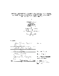 Sample A: Cover Page of Thesis, Project, Or Dissertation Proposal
