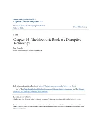 The Electronic Book As a Disruptive Technology." Disrupting Society from Tablet to Tablet