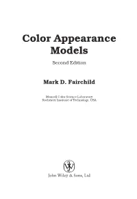 Color Appearance Models Second Edition